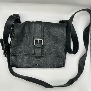 Treasure & Bond Black Leather Crossbody Bag